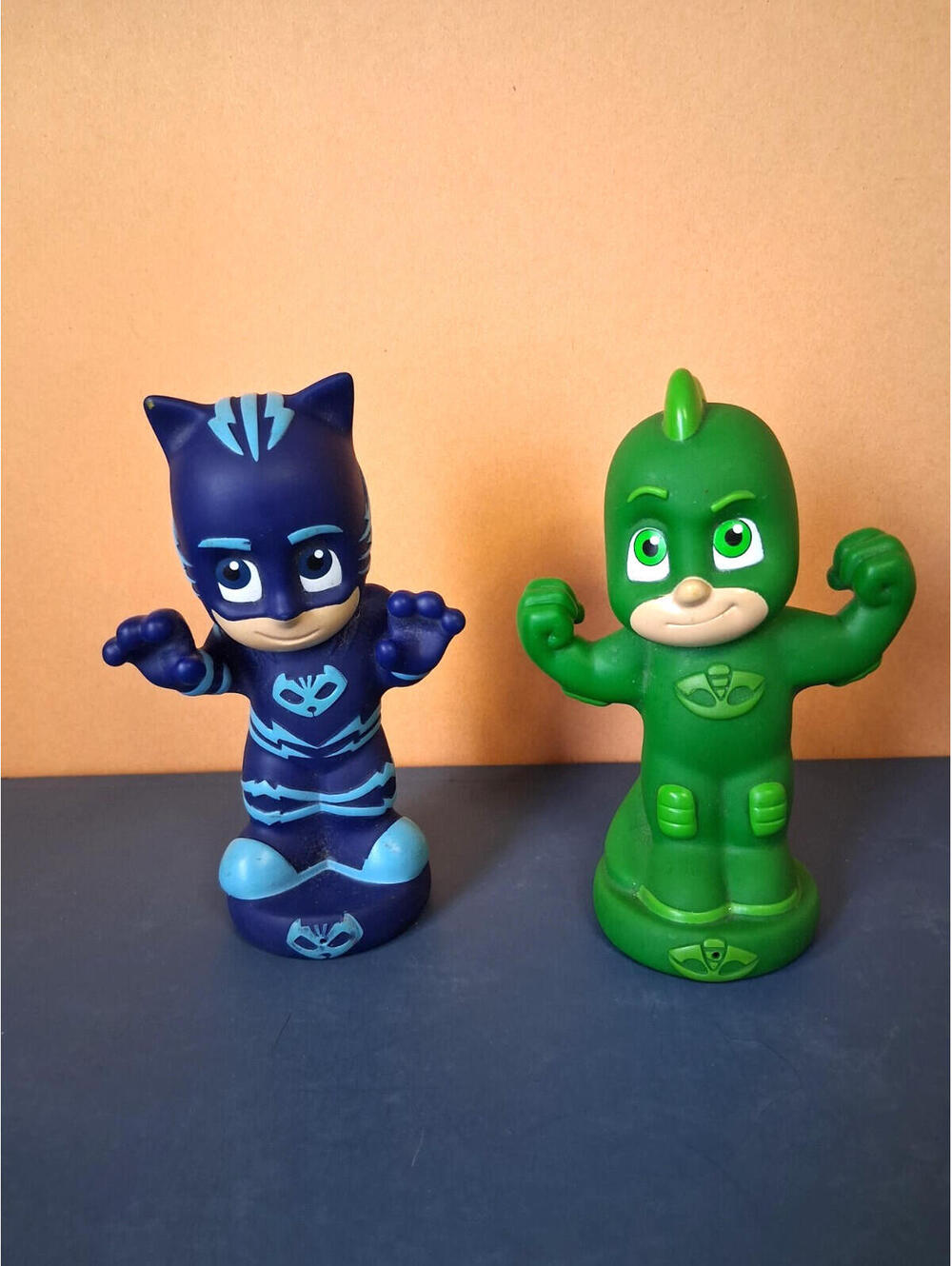 PJ Masks Figures Catboy & Gekko 5" Figures Frog Box Bath Squeeze Toys
